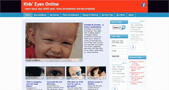 Desktop Screenshot of kidseyesonline.com