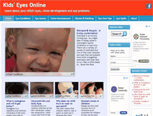 Tablet Screenshot of kidseyesonline.com